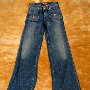 H&M high-waisted wide leg jeans